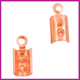 Metalen veterklem 10x4,5mm rosegold