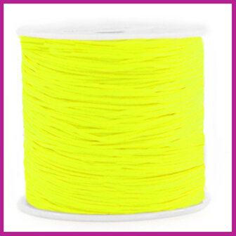 Macram&eacute; draad &Oslash;0,8mm neon yellow