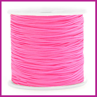 Macram&eacute; draad &Oslash;0,8mm neon rose