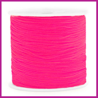 Macram&eacute; draad &Oslash;0,8mm neon azalea pink