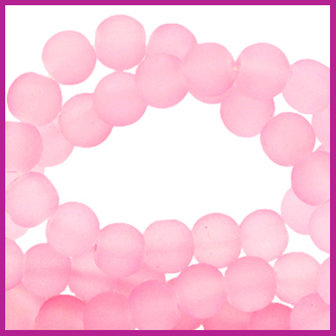 Glaskraal mat &Oslash;6mm azalea light pink