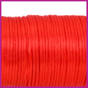 Satijnkoord &Oslash;2,5 mm flame scarlet red