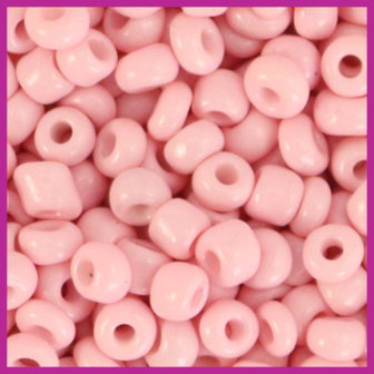 Rocailles 6/0 (4mm) Blush pink