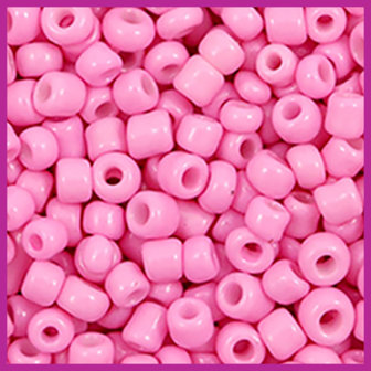 Rocailles 6/0 (4mm) Azalea pink