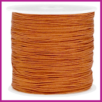 Macram&eacute; draad &Oslash;0,8mm Copper brown