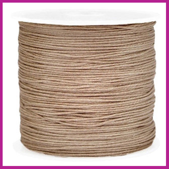 Macram&eacute; draad &Oslash;0,8mm Light brown