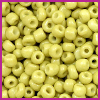 Rocailles 6/0 (4mm) Golden olive green