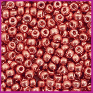 Miyuki rocailles 8/0 Duracoat galvanized berry red 4208