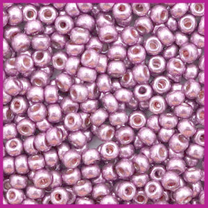 Miyuki rocailles 8/0 Duracoat galvanized dusty orchid purple 4218