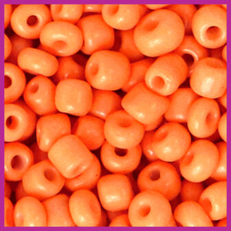 Rocailles 6/0 (4mm) Neon orange