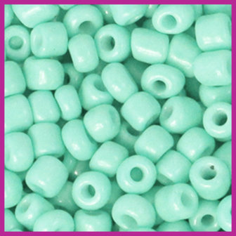 Rocailles 6/0 (4mm) Lucite green