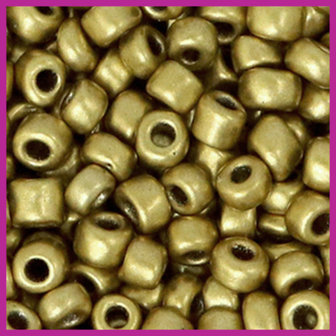 Rocailles 6/0 (4mm) Metallic antique gold