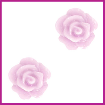 Roosje kraal 10mm lilac pink