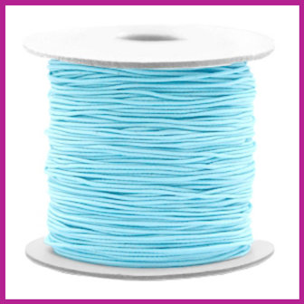Gekleurd elastisch draad &Oslash;0,8mm light turquoise blue