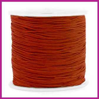 Macram&eacute; draad &Oslash;0,8mm Rosewood brown