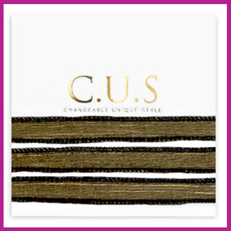 C.U.S sieraden lint shimmery black