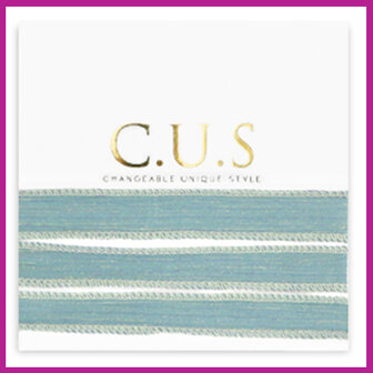 C.U.S sieraden lint shimmery mosaic blue