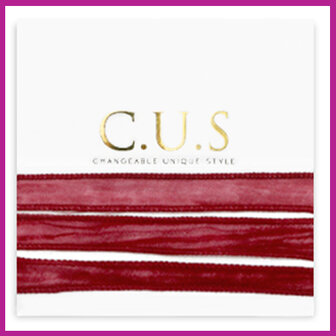 C.U.S sieraden lint ruby pink