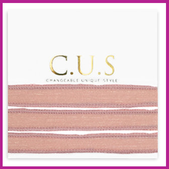 C.U.S sieraden lint shimmery quartz pink