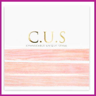 C.U.S sieraden lint dip dye blossom pink