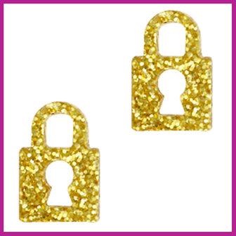 Plexx bedel lock glitter golden yellow