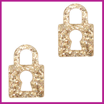 Plexx bedel lock glitter rose peach