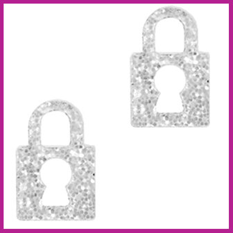 Plexx bedel lock glitter silver