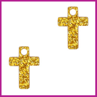 Plexx bedel cross glitter golden yellow