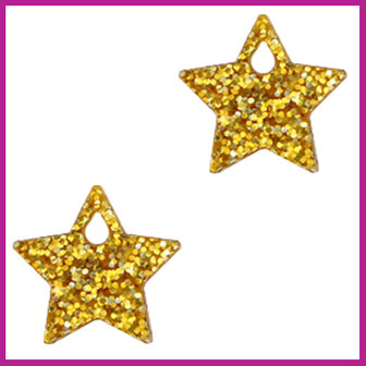 Plexx bedel star glitter golden yellow