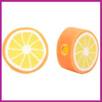 Polymeer kraal sinaasappel orange