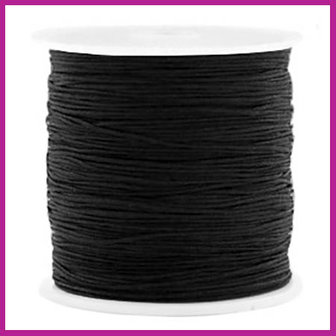 Macram&eacute; draad &Oslash;0,5mm black