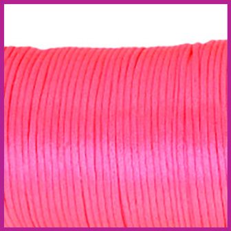 Satijnkoord &Oslash;2,5 mm neon pink