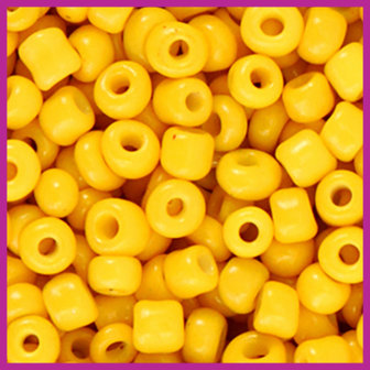 Rocailles 6/0 (4mm) freesia yellow