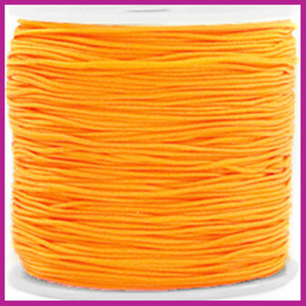 Macram&eacute; draad &Oslash;0,8mm tropical orange