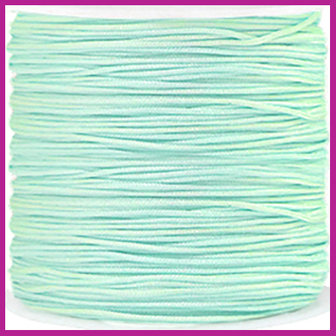 Macram&eacute; draad &Oslash;0,8mm soft turquoise green