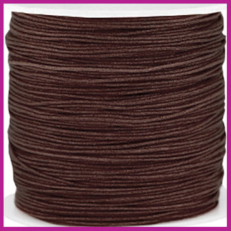 Macram&eacute; draad &Oslash;0,8mm chocolate brown 