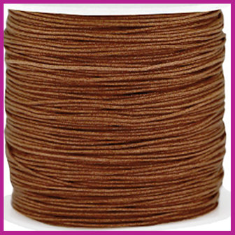 Macram&eacute; draad &Oslash;0,8mm pecan brown 