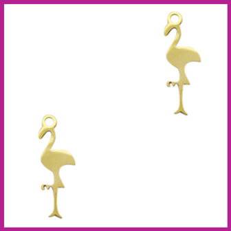 RVS stainless steel bedel flamingo goud