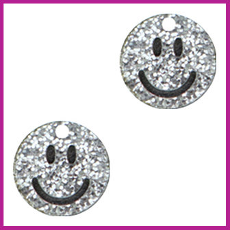 Plexx bedel smiley silver glitter