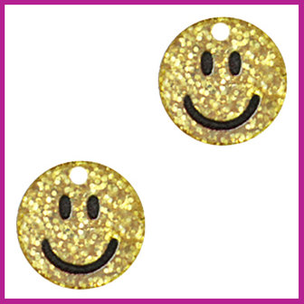 Plexx bedel smiley gold glitter