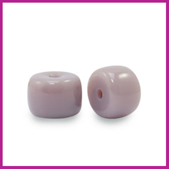 Glaskraal rondel 6mm heather purple