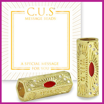 C.U.S sieraden message bead &quot;wild&quot;