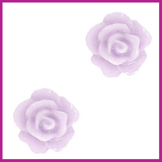 Roosje kraal 10mm pastel lilac
