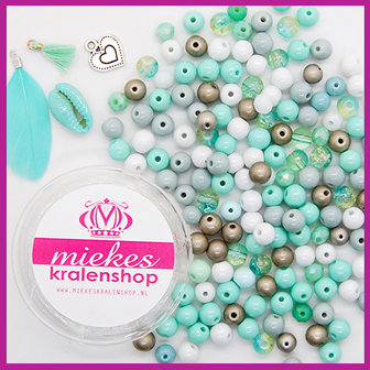 DIY pakketje mix Fancy mint wit