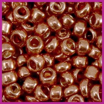 Rocailles 6/0 (4mm) metallic shine rosegold