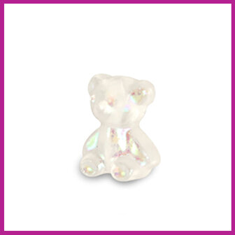 Resin kraal ini mini gummy bear glitter transparent