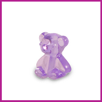 Resin kraal ini mini gummy bear purple