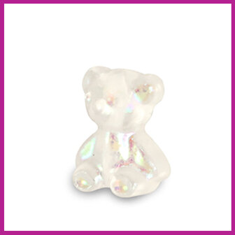 Resin kraal mini gummy bear glitter transparent