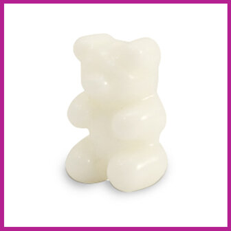 Resin kraal gummy bear vanille white