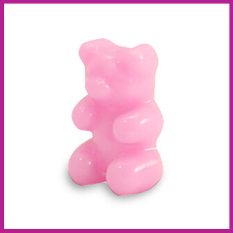 Resin kraal gummy bear hot pink